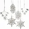 LOBERON Kerstversiering set van 6 Allegan zilverkleurig