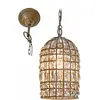 LOBERON Hanglamp Phyllis antiekbruin/helder