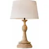 LOBERON Tafellamp Dardilly crème/bruin