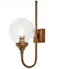 LOBERON Wandlamp Anthé antiekmessing/helder