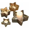 LOBERON Windlicht set van 4 Thervel antiekgoudkleurig/grijs