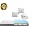 EMMA - Pack Hybride 140x190 - Matelas Mémoire de Forme + Ressorts - MEILLEUR CHOIX Emma - 2 Oreillers Nuage Essentiel +Couette