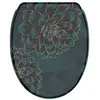 SANILO Abattant WC frein de chute soft close Dahlia - Finition de haute qualité - Fixation facile
