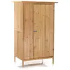 WILTEC Armoire de jardin Porte simple Bois Rangement pour Outils Remise Abri Cabane Jardinage Équipement