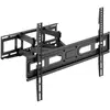 Wiltec - Toboli Support tv mural Écrans 37 à 80 pouces Bras pivotant 120° Inclinable Rotatif Dispositif Support Orientable Meuble