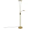 Lindby - LED vloerlamp- met dimmer - 2lichts - Metaal, glas, polycarbo...