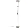 LINDBY LED Lampadaire à intensité variable 'Josefin' en métal pour salon & salle à manger