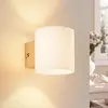 Lindby - wandlamp - 1licht - glas, metaal - H: 9.5 cm - G9 - wit, chroom