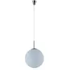 Lindby - hanglamp - 1licht - Glas, metaal - E27 - wit, nikkel gesatineerd