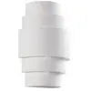 LAMPENWELT Lindby - wandlamp - 1licht - Gips - H: 30 cm - E14 - wit