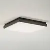 Lucande Plafonnier LED extérieur carré Amra - LAMPENWELT.COM - Blanc - Aluminium - Technologie LED