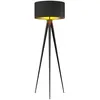 LINDBY Lampadaire Trepied 'Benik' en textile pour salon & salle à manger