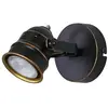 Lindby - wandlamp - 1licht - Metaal - H: 9.5 cm - GU10 - zwart, goud