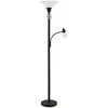 LUCANDE Lampadaire 'Dunja' en métal pour salon & salle à manger