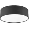 Lindby - plafondlamp - 3lichts - Stof, metaal - H: 17 cm - E27 - grijs...