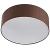 Lindby - plafondlamp - 3lichts - Stof, metaal - H: 17 cm - E27 - bruin...