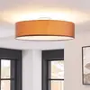 Lindby - plafondlamp - 3lichts - Stof, metaal - H: 17 cm - E27 - bruin...