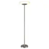 LINDBY Led Lampadaire à intensité variable 'Ragna' en verre pour salon & salle à manger