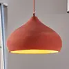 Lindby - hanglamp - 1licht - beton, metaal - H: 17 cm - E27 - terracot...