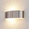 Lindby - Wandlampen buiten - 1licht - roestvrij staal, polycarbonaat - H: 10 cm - E27 - rvs, gesatineerd