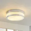 LINDBY Plafonnier Salle De Bain à intensité variable 'Flavi' en verre pour salle de bain