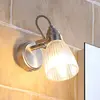 Lindby - Wandlamp - 1licht - Glas, metaal - H: 21 cm - G9 - helder, mat nikkel