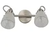 Lindby - Wandlamp - 2 lichts - glas, metaal - G9 - wit, mat nikkel
