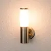 Lindby Applique extérieure 'Kristof' en inox