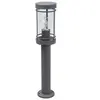 Lindby - buitenlamp - 1licht - Roestvrij staal, polycarbonaat - H: 50 cm - E27 - donkergrijs, helder