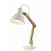 Lindby - bureaulamp - 1licht - metaal, essenhout - H: 46 cm - E27 - wi...