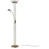 LINDBY Led Lampadaire à intensité variable 'Yveta' en métal pour salon & salle à manger