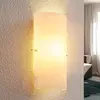 Lindby - wandlamp - 1licht - glas, metaal - H: 28 cm - E14 - mat wit, ...