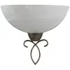 Lindby - wandlamp - 1licht - glas, metaal - H: 22.5 cm - E27 - wit alb...