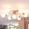 Lindby Plafonnier Led Ciala À 7 Lampes, Nickel