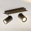 Lindby - buitenspot - 2lichts - metaal - H: 12.5 cm - GU10 - zwart