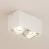 Arcchio - plafondlamp - 2lichts - aluminium - H: 9.4 cm - GU10 - wit