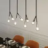 Lucande - hanglamp - 8lichts - metaal, aluminium - E27 - zwart, messin...
