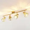 Lindby - plafondlamp - 4lichts - glas, staal - H: 18 cm - E14 - helder...
