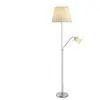 Lampadaire Tissu 'Nantwin' en textile pour salon & salle à manger