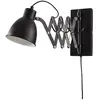 Lindby - wandlamp - 1licht - metaal - H: 22 cm - E14 - zwart