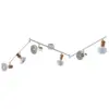 Lindby - buitenspot - 6lichts - metaal - H: 21.5 cm - E14 - wit, helder hout