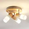Lindby Spot à intensité variable 'Christoph' en bois pour chambre à coucher