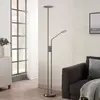 LINDBY LED Lampadaire à intensité variable 'Jonne' en métal pour salon...