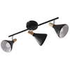 Lindby - buitenspot - 3lichts - Metaal, hout - H: 17 cm - E14 - zwart,...