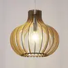Lindby - Hanglamp - 1licht - metaal, hout - H: 32.4 cm - E27 - licht h...