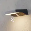 Lindby - solar buitenlamp - 1licht - kunststof - H: 4 cm - donkergrijs - Inclusief lichtbron