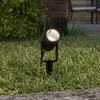 Lucande - Buitenspots - 1licht - Gegoten aluminium - H: 10.9 cm - GU10 - donkergrijs