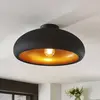Lindby - plafondlamp - 1licht - metaal - H: 17.4 cm - E27 - zwart, gou...