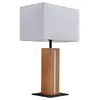 Lindby - Tafellamp- met dimmer - 1licht - stof, hout, metaal - H: 52.5...