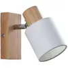 Lindby - buitenspot - 1licht - Hout, stof - H: 14 cm - E14 - licht hou...